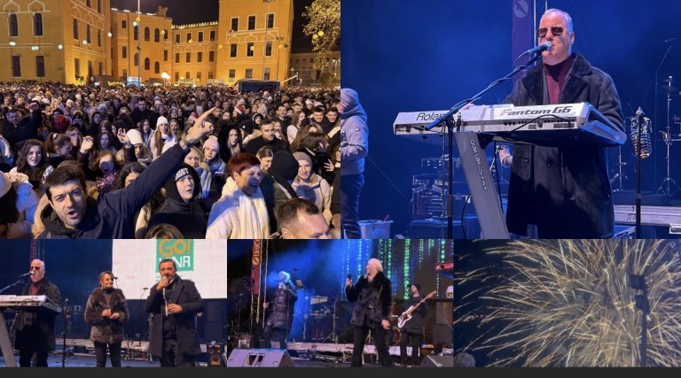 Hiljade Mostaraca u Novu godinu ušlo uz nastup Saše Matića i vatromet FOTO I VIDEO