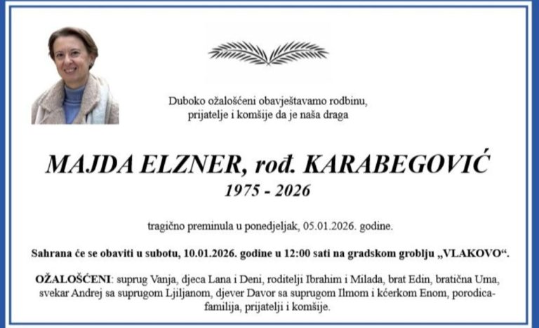 Žena koju je ubilo drvo na Grbavici je Majda Elzner