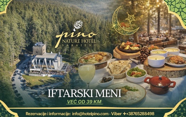 Pino Nature Hotel – prvi halal hotel u BiH na Trebeviću, udaljen samo 10 minuta od centra Sarajeva, donosi posebnu ramazansku ponudu
