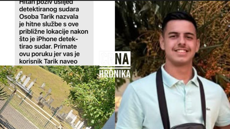 Potresan detalj nakon smrti Tarika Hadžiabdića (19): Automatska poruka o nesreći stigla ocu