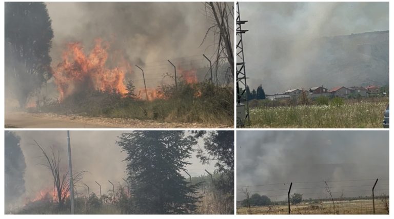 Veliki požar kod Mostara stigao do kuća i glavne ceste prema moru: Vatrogasci i kanaderi vode tešku bitku s vatrenom stihijom