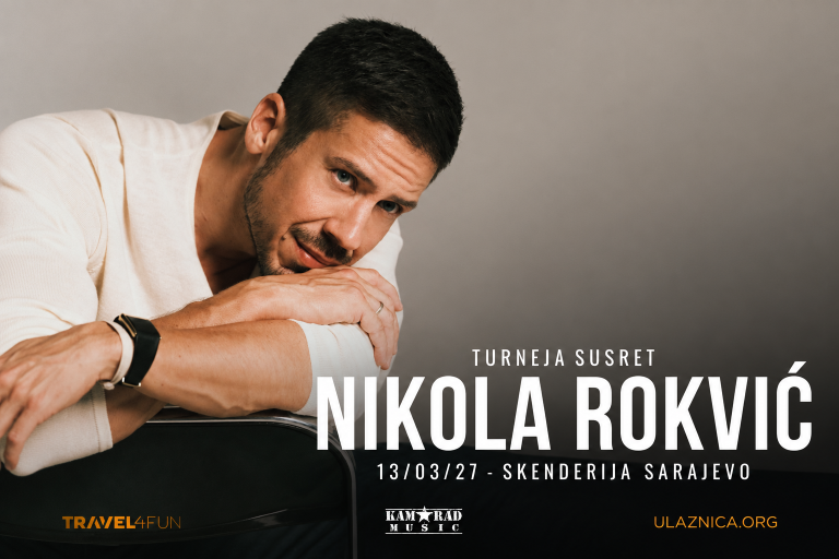 Nikola Rokvić 13. marta 2027. stiže u Skenderiju s turnejom “Susret”