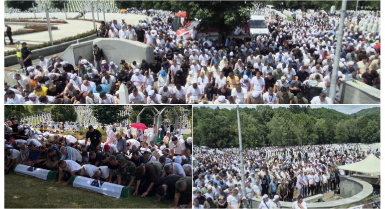 Obilježavanje 31. godišnjice genocida u Srebrenici: Klanjana je dženaza, slijedi ukop posmrtnih ostataka 10 žrtava