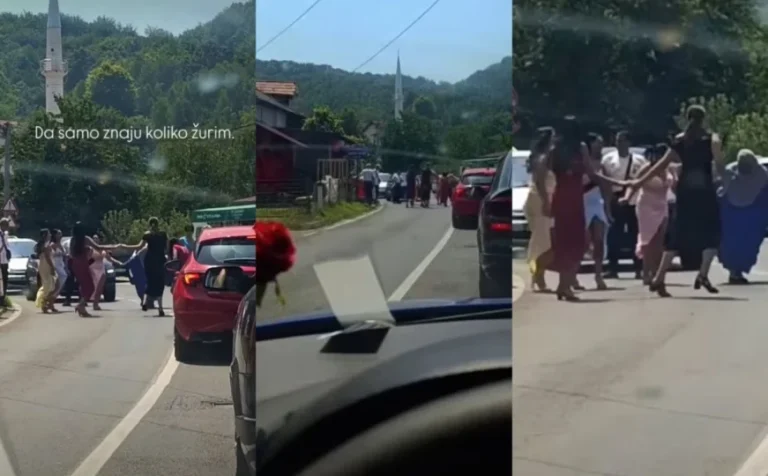 Nigdje k’o u Bosni: Zaustavili saobraćaj, pa zaigrali kolo na cesti